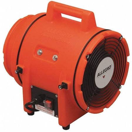 Allegro Industries 9533 - Axial AC Plastic Blower,Orange,12" W