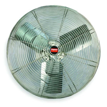 Dayton 1VCG1 - Washdown Industrial Washdown Fan, Wall Mount, 24 in Blade Dia, 115/230 V, 6,849 cfm, Non-Oscillating