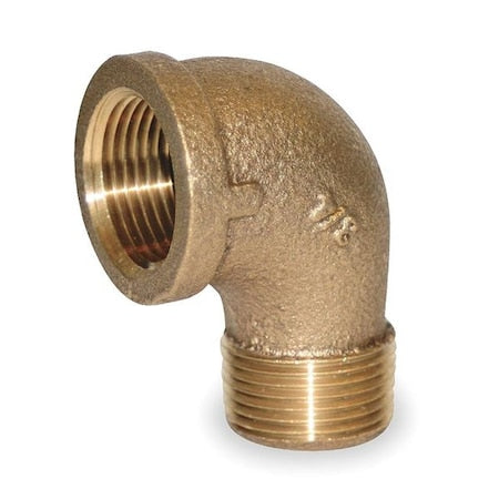 6RCX6 - 90 Degrees Street Elbow Red Brass 90 Degrees Street Elbow, 1/2 in Male NPT X 1/2 in Female NPT