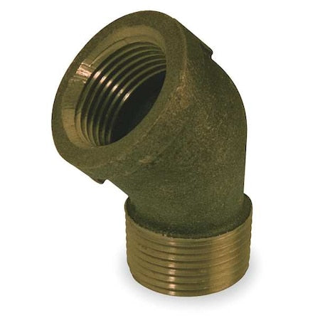 1VEX5 - 45 Degrees Street Elbow Red Brass 45 Degrees Street Elbow, 1/4 in Male NPT X 1/4 in Female NPT