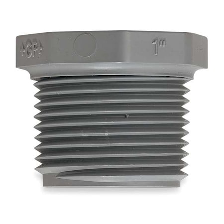 850-030 - PVC Hex Head Plug, MNPT, 3 in Pipe Size