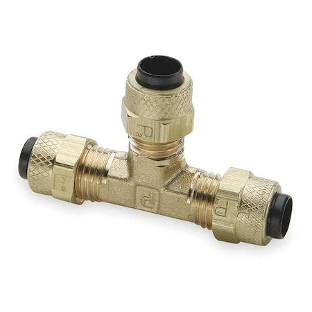 Parker 164P-6 - Tee,Brass,Comp3/8",3/8",3/8",PK10
