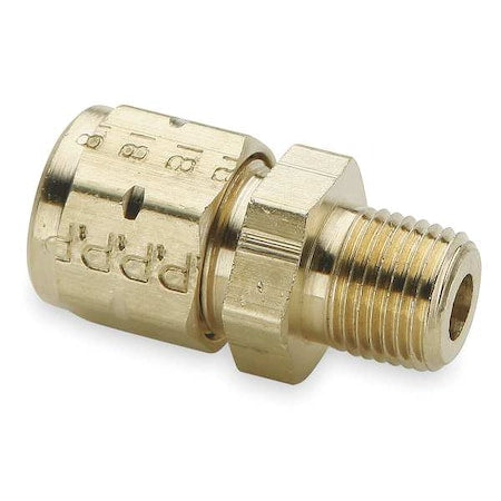 Parker 68VL-4-2 - 1/4" Compression x 1/8" MNPT Brass Connector 10 PK