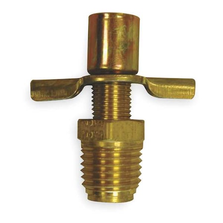 Weatherhead 6788 - Drain Cock,Brass,MNPT,1/4 In