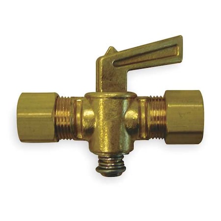 Hansen A6769 - Ground Plug Valve,1/4 In,30 PSI,Brass