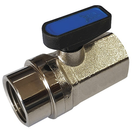 G-MVFP-50F - 1/2" FNPT Nickel Brass Mini Ball Valve Inline