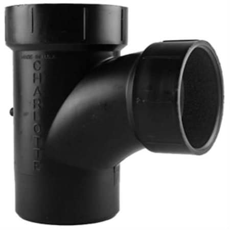 1WJH7 - ABS,Sanitary Tee,2in Spigot,2in Hub,2in