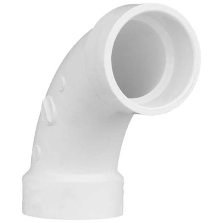 N/A 1WJY8 - PVC 90 Degree Long Sweep Elbow, Hub, 1-1/2 in Pipe Size