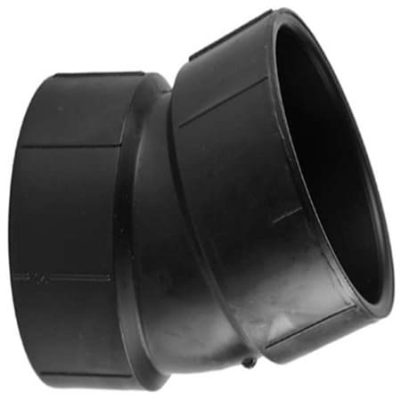 1WJF7 - ABS, 22-1/2 Elbow, 4 in, 4 in