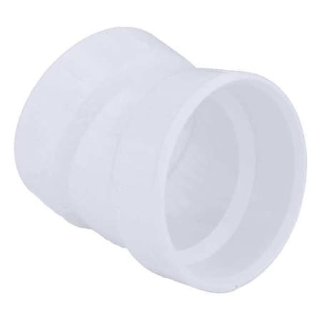 1WKE7 - PVC Elbow, 22-1/2 Degrees, Hub, 2 in Pipe Size