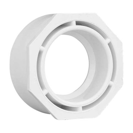 N/A 1WKF5 - PVC Flush Bushing, Hub x Spigot, 3 in x 2 in Pipe Size