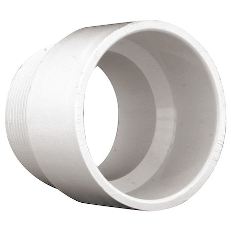N/A 1WKG7 - PVC Male Adapter, Hub x MNPT, 3 in Pipe Size