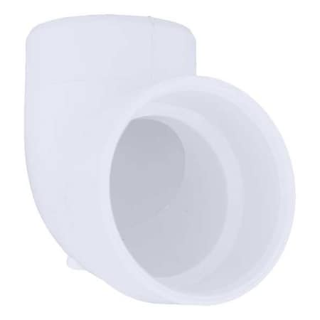 1WKT8 - PVC Street Elbow, 90 Degrees, Vent, Hub x Spigot, 2 in Pipe Size