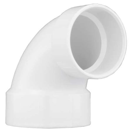 1WKT9 - PVC Closet Bend, Hub, 4 in x 3 in Pipe Size