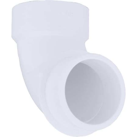 1WKA8 - PVC 90 Degree Street Elbow, Hub x Spigot, 1-1/2 in Pipe Size