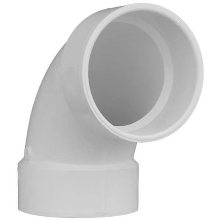1WKA6 - PVC Elbow, 90 Degrees, Hub, 4 in Pipe Size