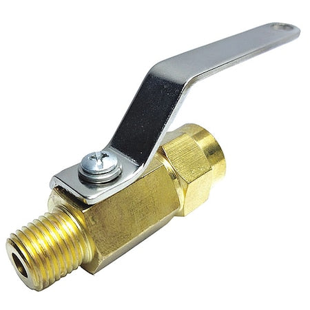 1WML3 - 1/8" FNPT x MNPT Brass Ball Valve Inline