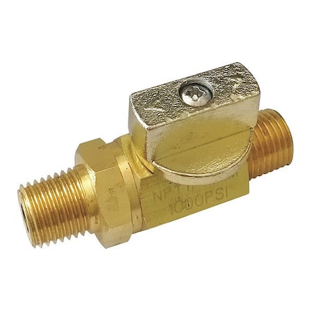 N/A G-BVRM-25M - 1/4" MNPT Brass Ball Valve Inline
