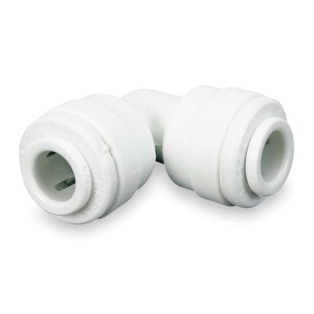 John Guest CI0308W-PK10 - Push-Fit Elbow Fitting, 1/4 in Tube Size, Acetal, White, 10 PK