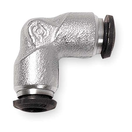 Aignep Usa 50130N-6-PK5 - Push-Fit Elbow Fitting, Push-to-Connect x Push-to-Connect, 6mm Tube OD, Metal, 5 PK