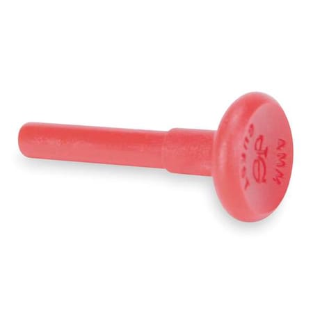 John Guest PM0810R-PK10 - Push-Fit Fitting Plug, 13/32 in Tube Size, Acetal, Red, 10 PK