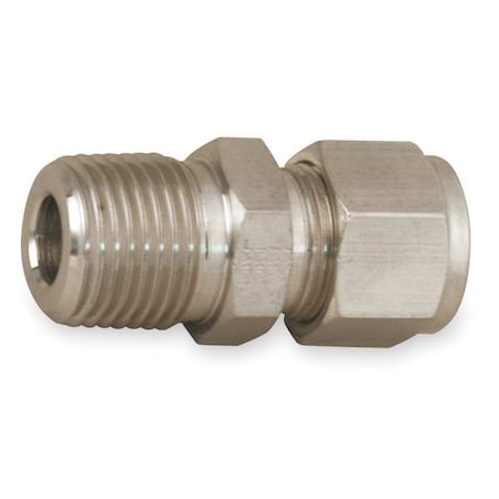 Parker 4MSC6N-S - Strt, Steel, Comp. 1/4 in, MNPT 1/4 in