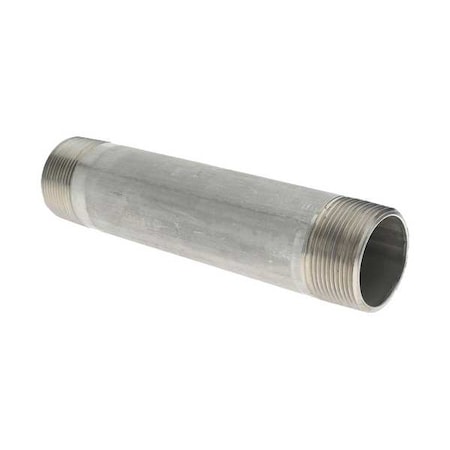 T6WNH3 - 1-1/2" MNPT x 2-1/2" TOE Stainless Steel Pipe Nipple Sch 40