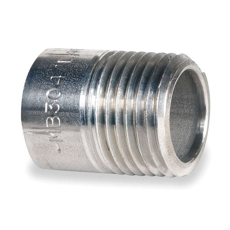 T6WNC11 - 3/8" MNPT x 6" TOE Stainless Steel Pipe Nipple Sch 40