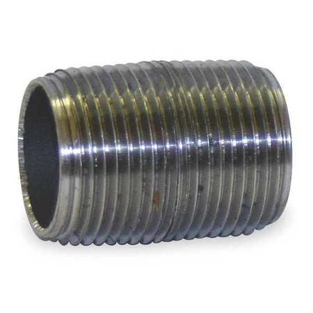 40400 - Pipe Nipple,Steel,1/2",NPTx NPT,11/8"
