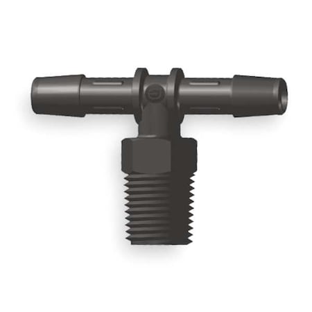 Eldon James T6-6BN - Tee,Nylon,MNPT3/8",Barbed3/8",3/8",PK10