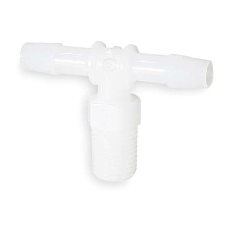 Eldon James T4-4HDPE - Tee,HDPE,Barbed1/4",1/4",MNPT1/4",PK10