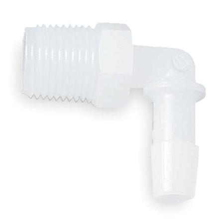 Eldon James L4-2HDPE - Elbow,HDPE,Barbed1/8in,MNPT1/4in,PK10
