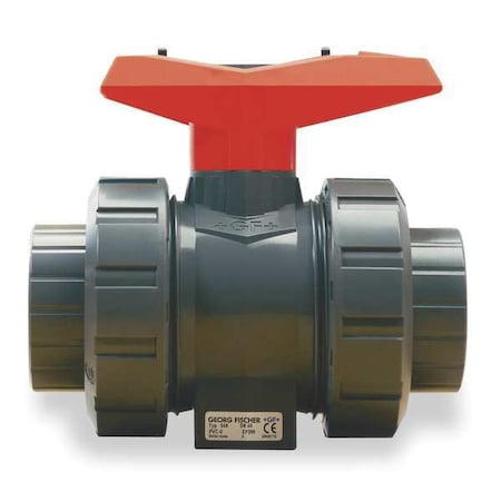 Gf Piping Systems 167546325 - 1-1/4" FNPT Polypropylene Ball Valve Inline True Union