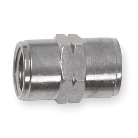 Aignep Usa 82300N-02 - Coupling Nickel Plated Brass Female Coupling, 1/8 in Female NPT X 1/8 in Female NPT
