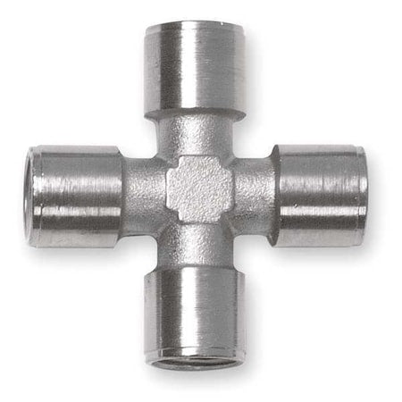 Aignep Usa 82620N-02 - Cross Nickel Plated Brass Cross, 1/8 in Female NPT X 1/8 in Female NPT