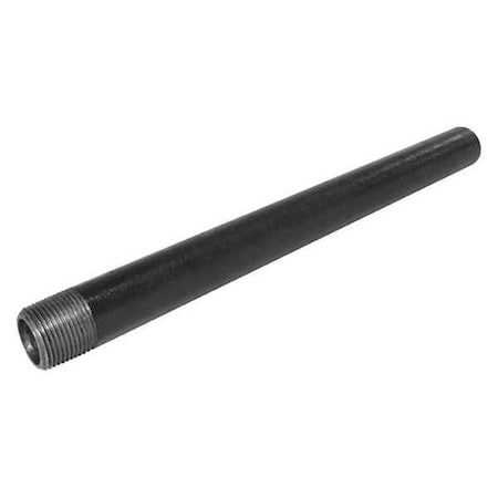 40810TS - 1-1/2" x 6" TOE Black Pipe Nipple Sch 80