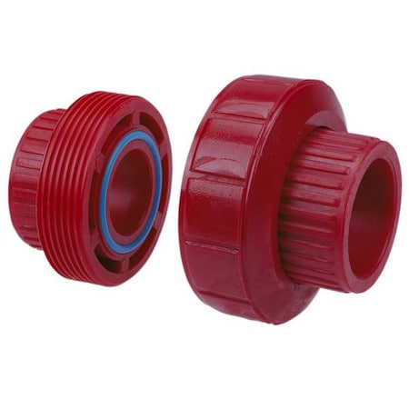Nibco 6533 112 - PVDF, Union, 1 1/2 in, 1 1/2 in