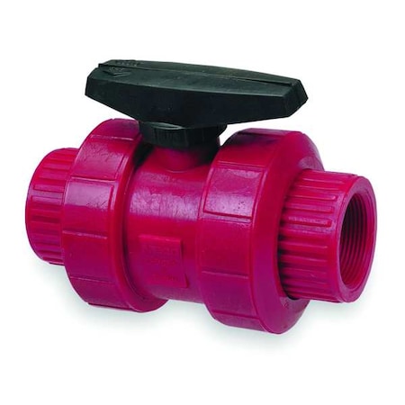 Chemtrol T65TB-V 1 - Manual 2-Way Ball Valve,NPT,PVDF