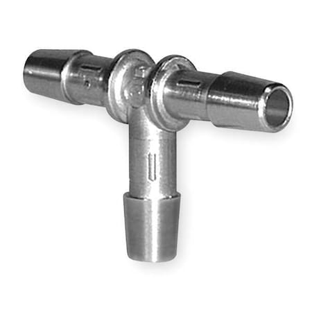 Eldon James TO-2.5SS - 5/32" Barbed 316 L SS Tee Sch 10