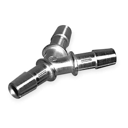 Eldon James YO-6SS - 3/8" Barbed 316 L SS Wye Connector Sch 10