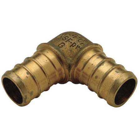 Zurn QQE43GX - Elbow, Brass, Barbed 1/2", Barbed 3/4"