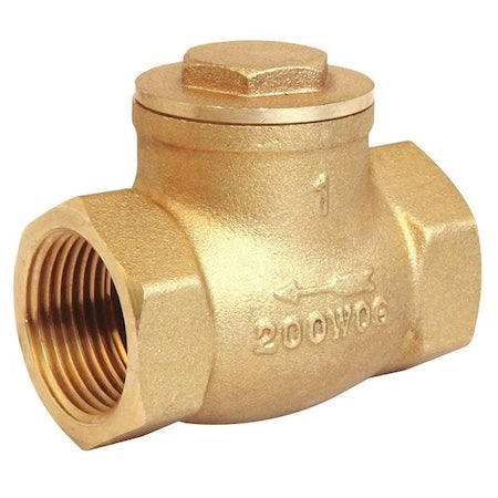 10F322 - Swing Check Valve,2.0625 in Overall L
