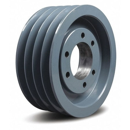 Tb Woods 804B - 1/2 in to 2-1/2 in Quick Detachable Bushed Bore 4 Groove V-Belt Pulley 8.35 in OD