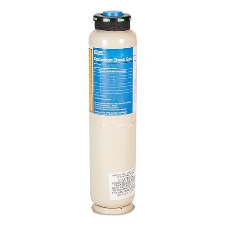 Msa Safety 473180 - Calibration Gas, Carbon Monoxide, 100 L, RP Connection, +/-10% Accuracy, 1,000 psi Max. Pressure