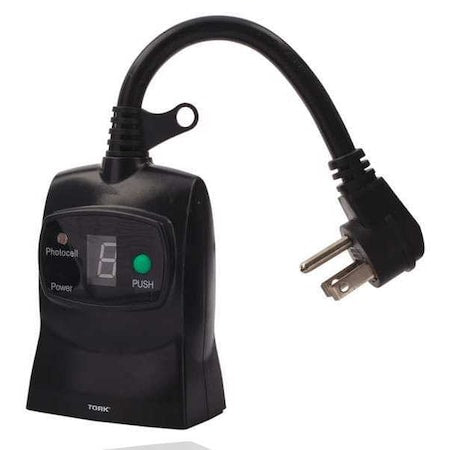 Nsi Tork 654E - Plug-In Timer,Outdoor,LED/CFL,2 Outlets