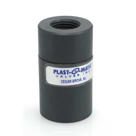Plast-O-Matic CKD050V-PV - Check Valve,2.5938 in Overall L