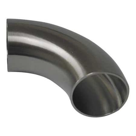 2WCL2.0 - 2" Butt Weld T304 SS Short Tangent 90 Degree Elbow