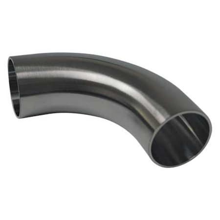 E2S3.0 - 3" Butt Weld T304 SS Long Tangent 90 Degree Elbow