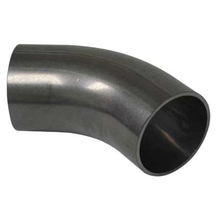V2KS2.0 - 2" Butt Weld T304 SS Long Tangent 45 Degree Elbow