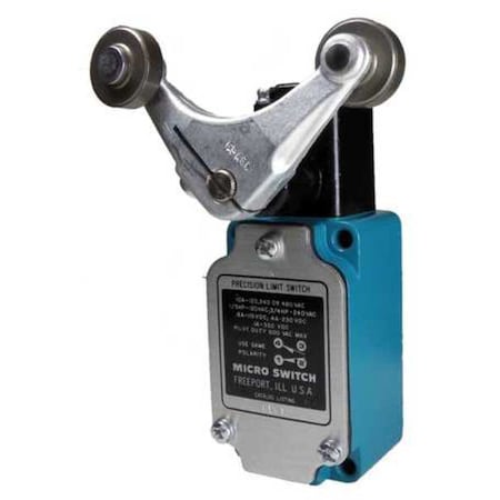 Honeywell 6LS1 - Limit Switch, Roller Lever, Rotary, 1 NC/1 NO, 10 A at 480 V AC, Actuator Location: Side